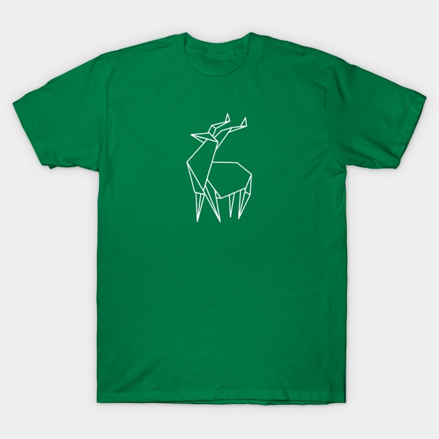 Origami Antelope T-Shirt by Wright Art
